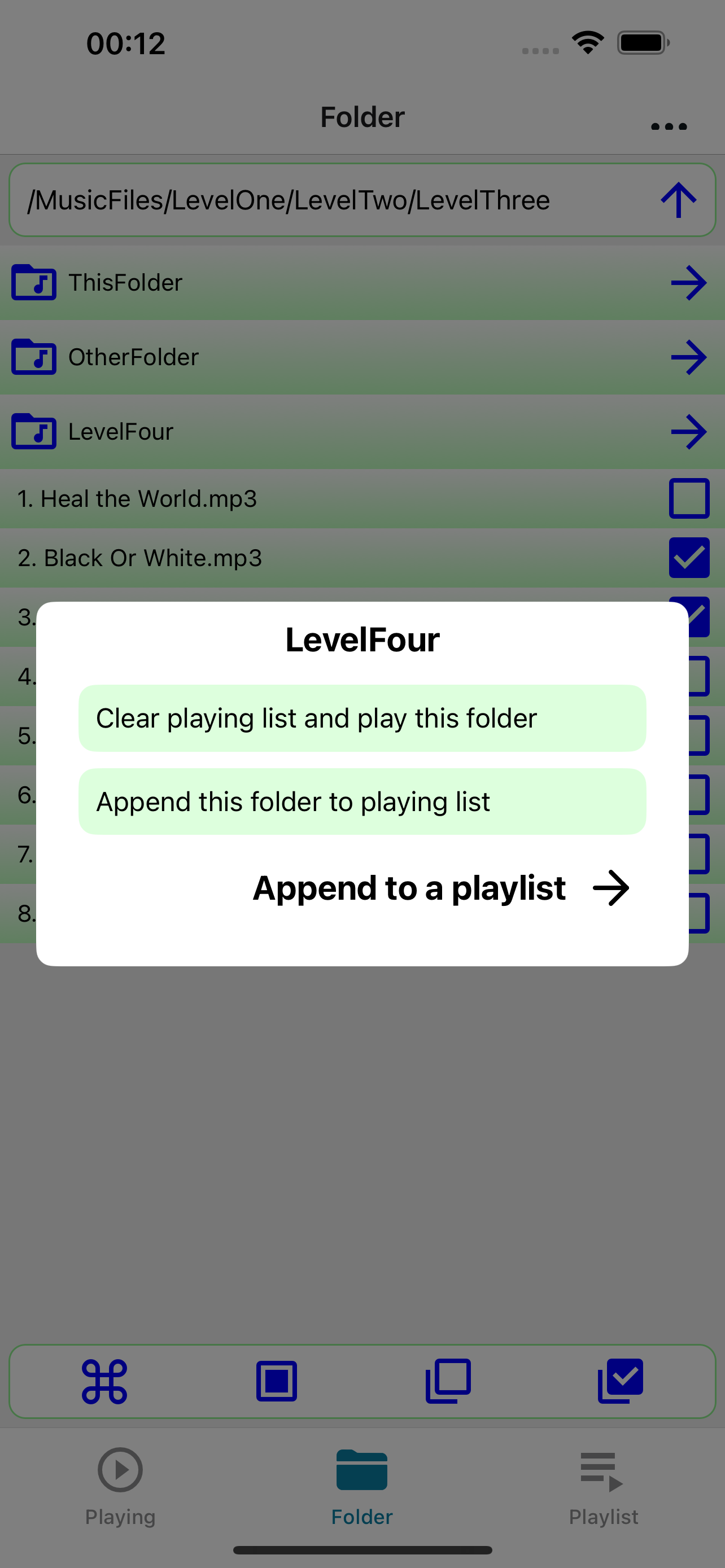 Folder Operations